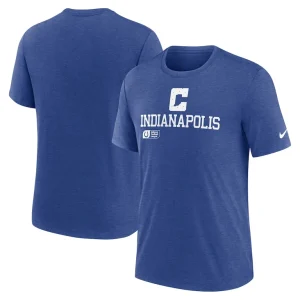 Indianapolis colts nike overlap lockup tri blend t shirt Royal