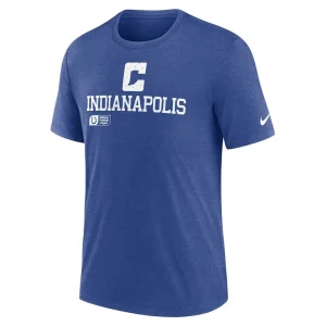Indianapolis colts nike overlap lockup tri blend t shirt Royal M