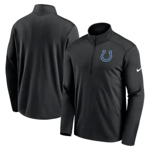Indianapolis colts nike pacer half zip top Black
