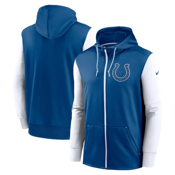 Indianapolis colts nike performance full zip hoodie Royal
