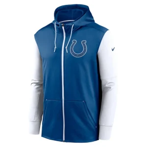 Indianapolis colts nike performance full zip hoodie Royal M