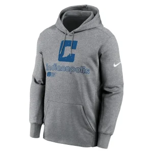 Indianapolis colts nike performance pullover hoodie Heather gray M