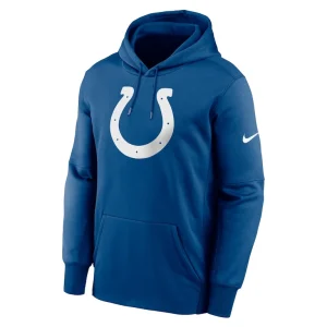 Indianapolis colts nike primary logo performance pullover hoodie Royal M