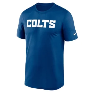Indianapolis colts nike primetime legend wordmark performance t shirt Royal M