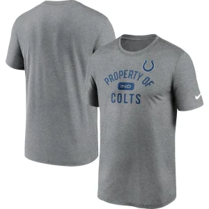 Indianapolis colts nike property of legend performance t shirt Heather charcoal