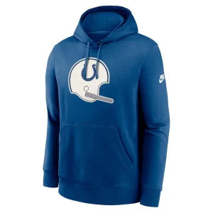 Indianapolis colts nike rewind club logo pullover hoodie Royal M