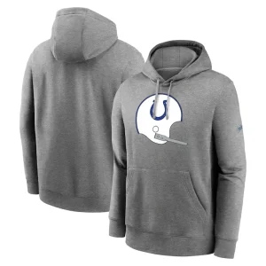 Indianapolis colts nike rewind club pullover hoodie Heather charcoal