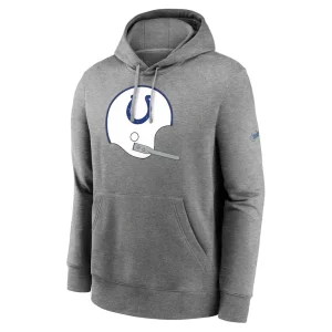 Indianapolis colts nike rewind club pullover hoodie Heather charcoal M