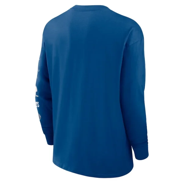 Indianapolis colts nike rewind heavy max 90 pocket long sleeve t shirt Blue L
