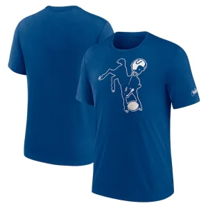 Indianapolis colts nike rewind logo tri blend t shirt Blue