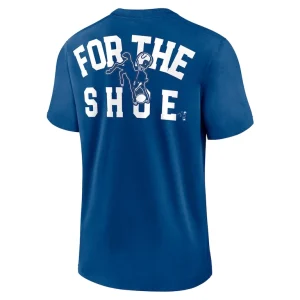 Indianapolis colts nike rewind slogan t shirt Royal M