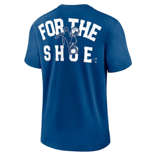 Indianapolis colts nike rewind slogan t shirt Royal M