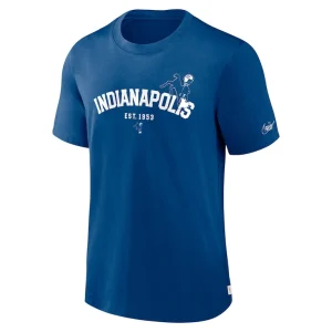 Indianapolis colts nike rewind slogan t shirt Royal S