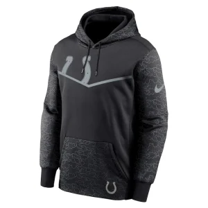 Indianapolis colts nike rflctv chevron pullover hoodie Black L