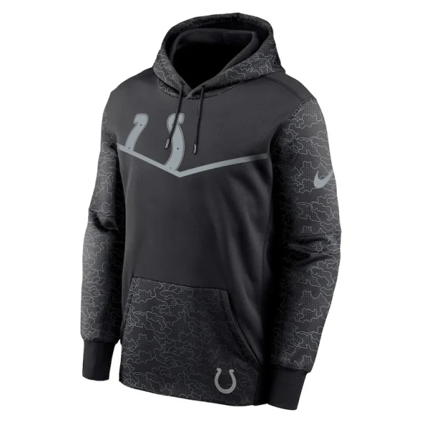 Indianapolis colts nike rflctv chevron pullover hoodie Black L