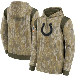Indianapolis colts nike salute to service therma performance pullover hoodie Camo