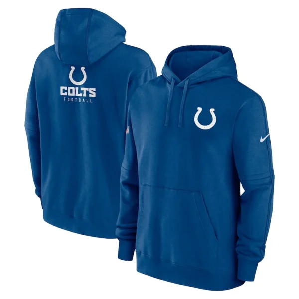 Indianapolis colts nike sideline club fleece pullover hoodie Royal