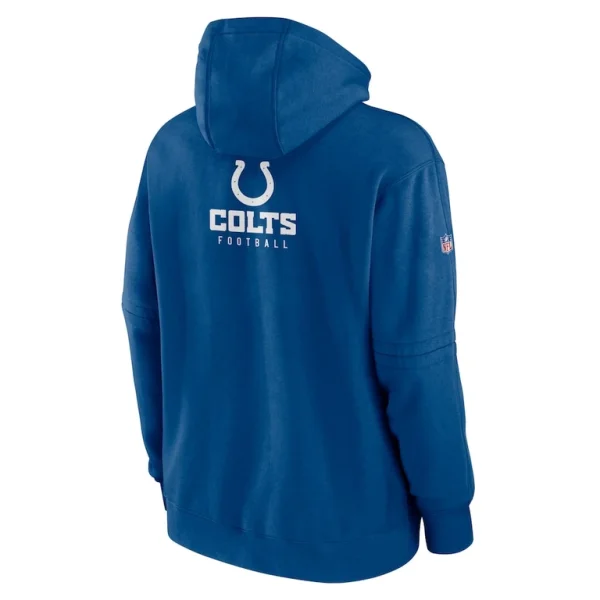Indianapolis colts nike sideline club fleece pullover hoodie Royal L