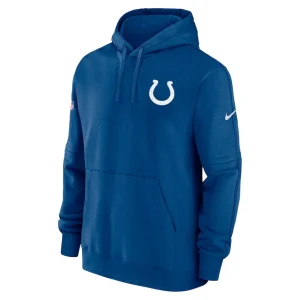 Indianapolis colts nike sideline club fleece pullover hoodie Royal M