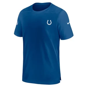 Indianapolis colts nike sideline coach performance t shirt Royal M