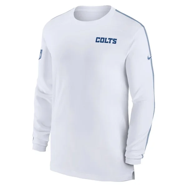 Indianapolis colts nike sideline coach uv performance long sleeve t shirt White M