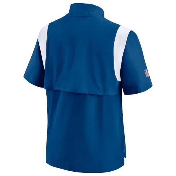 Indianapolis colts nike sideline coaches chevron lockup pullover top Blue L