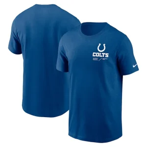 Indianapolis colts nike sideline infograph lockup performance t shirt Royal