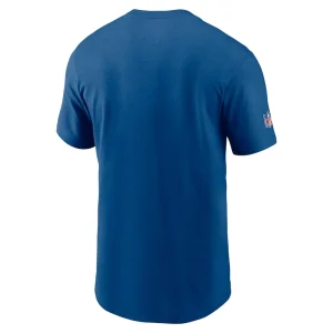Indianapolis colts nike sideline infograph lockup performance t shirt Royal M