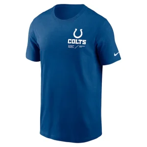 Indianapolis colts nike sideline infograph lockup performance t shirt Royal S