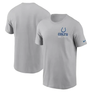 Indianapolis colts nike sideline infograph lockup performance t shirt anthracite Multi