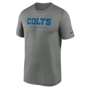 Indianapolis colts nike sideline legend performance t shirt Heather gray M