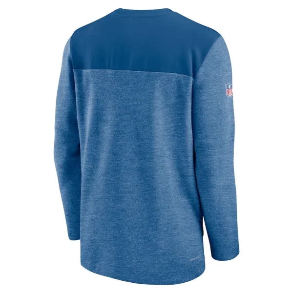 Indianapolis colts nike sideline lockup performance quarter zip top Royal L