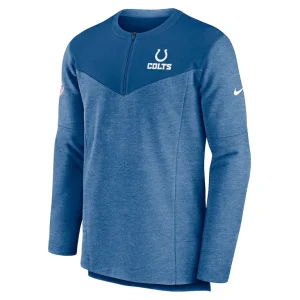 Indianapolis colts nike sideline lockup performance quarter zip top Royal M