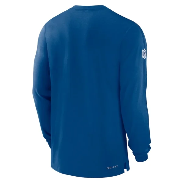 Indianapolis colts nike sideline player performance long sleeve t shirt Royal L