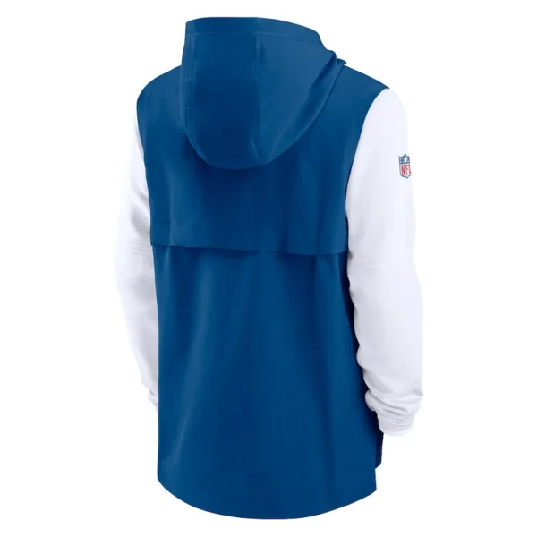 Indianapolis colts nike sideline player quarter zip hoodie Royalwhite L