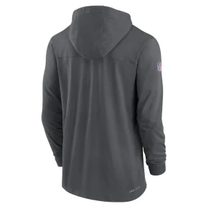 Indianapolis colts nike sideline pop performance pullover long sleeve hoodie t shirt Charcoal L