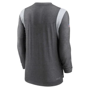 Indianapolis colts nike sideline tonal logo performance player long sleeve t shirt Charcoal L