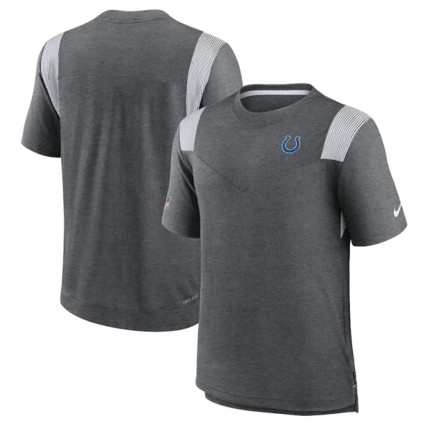 Indianapolis colts nike sideline tonal logo performance player t shirt Heather charcoal