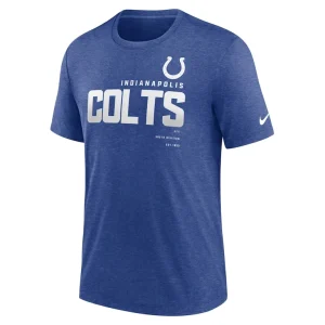 Indianapolis colts nike team tri blend t shirt Heather royal M