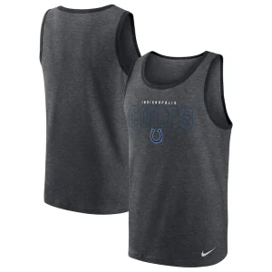 Indianapolis colts nike tri blend tank top Heathered charcoal