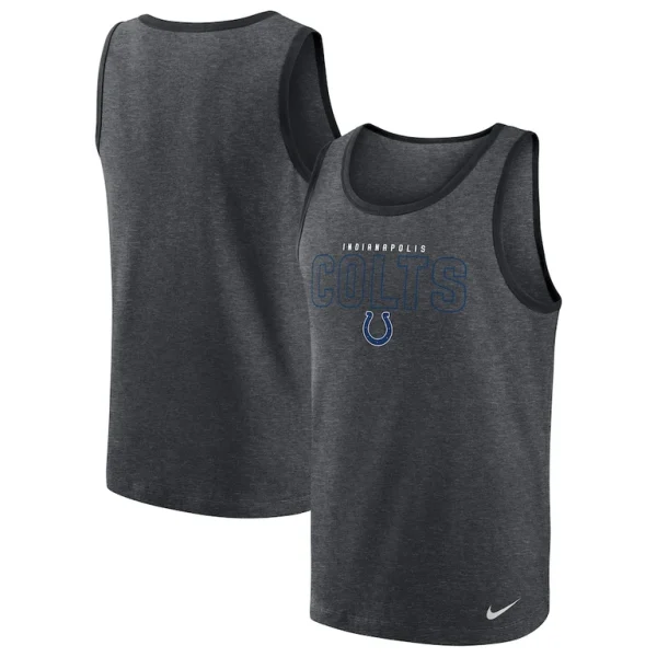 Indianapolis colts nike tri blend tank top Heathered charcoal