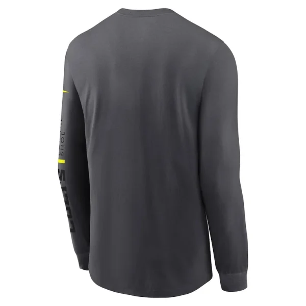 Indianapolis colts nike volt performance long sleeve t shirt anthracite Multi L