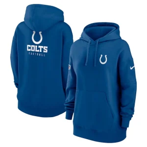 Indianapolis colts nike womens 2023 sideline club fleece pullover hoodie Royal