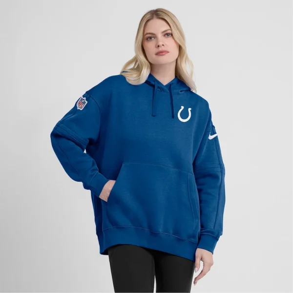 Indianapolis colts nike womens 2023 sideline club fleece pullover hoodie Royal L