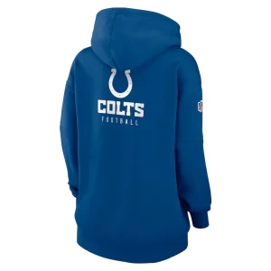 Indianapolis colts nike womens 2023 sideline club fleece pullover hoodie Royal M
