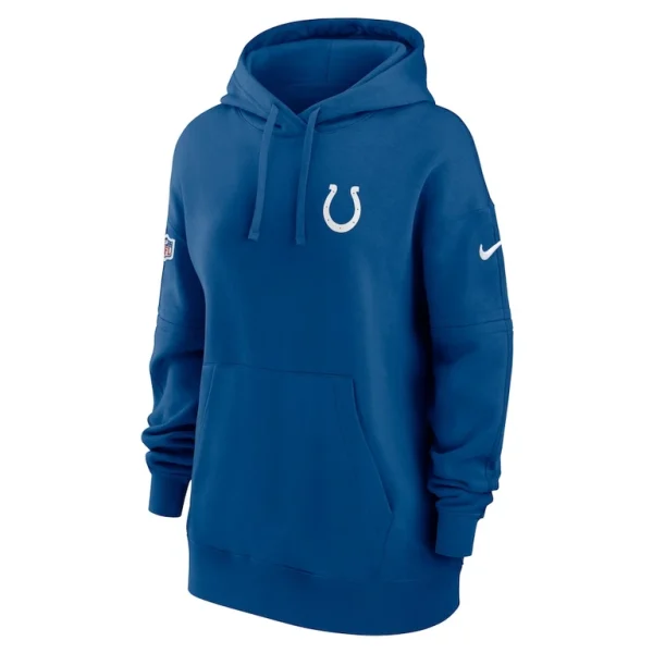 Indianapolis colts nike womens 2023 sideline club fleece pullover hoodie Royal S