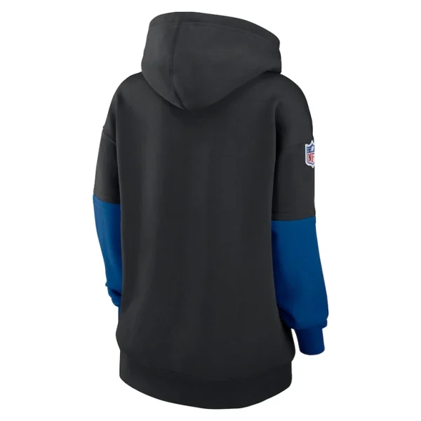 Indianapolis colts nike womens 2024 sideline essential fleece pullover hoodie Black M