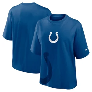 Indianapolis colts nike womens boxy t shirt Royal