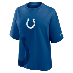 Indianapolis colts nike womens boxy t shirt Royal S