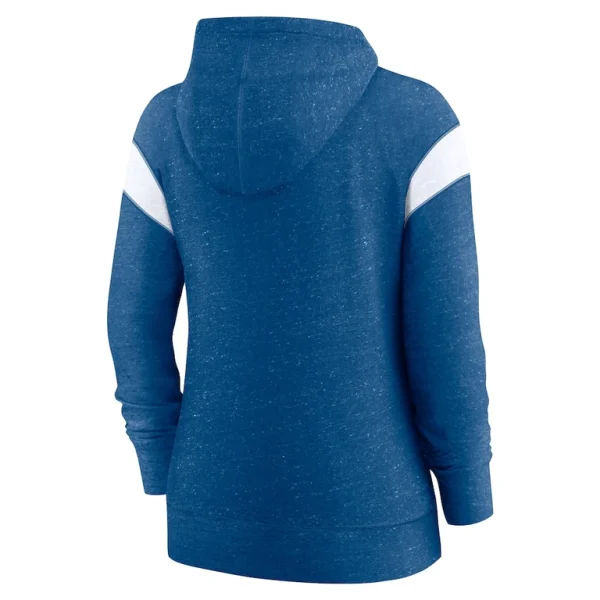 Indianapolis colts nike womens monaco lightweight full zip hoodie Heather royalwhite M